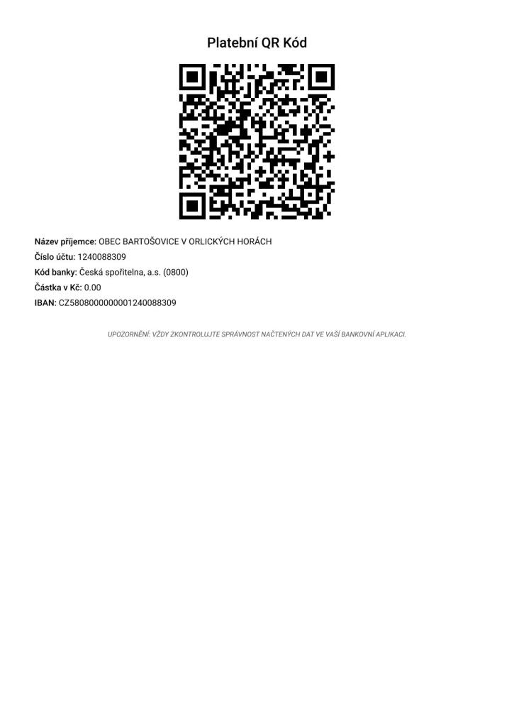 QR kód pro&nbsp;platbu
